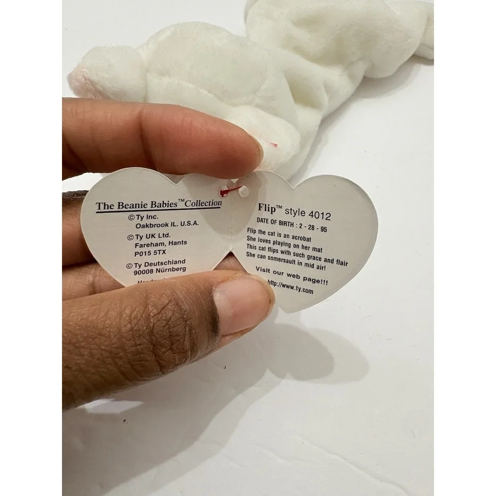 Ty‎ Beanie Babies Flip the Cat Plush 1993 With Tag And Tag Protector